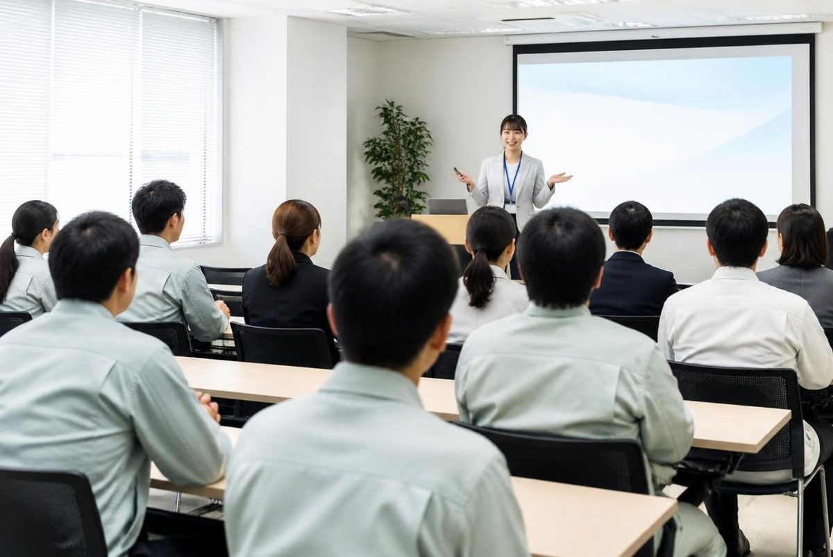 職場での健康教育の様子（イメージ）